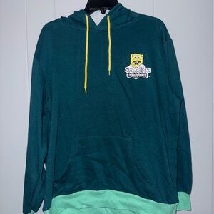 SpongeBob SquarePants Dark Teal and Mint Hoodie